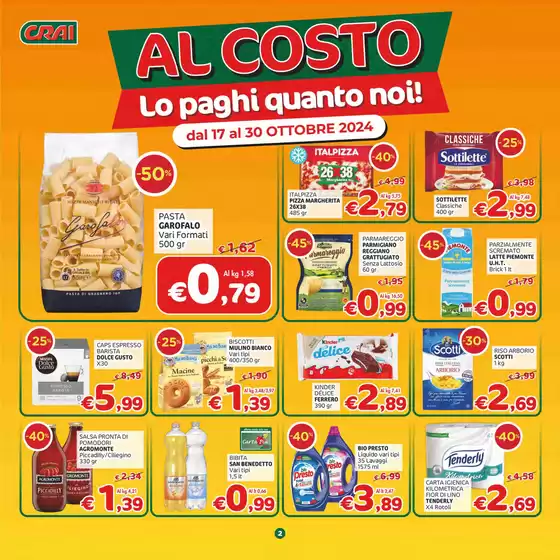 Volantino Crai a Milano | Al costo | 17/10/2024 - 30/10/2024