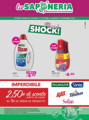 Offerte di Cura casa e corpo a Bentivoglio | Prezzi shock! in La Saponeria | 17/10/2024 - 5/11/2024