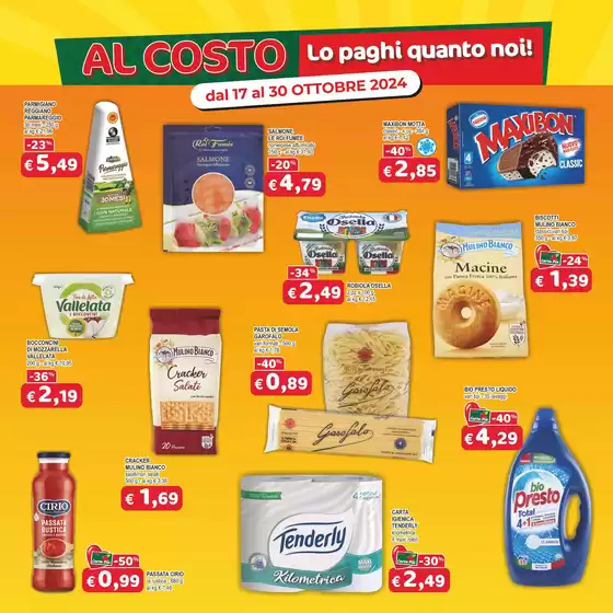 Volantino Mio Market a L'Aquila | Al costo | 17/10/2024 - 30/10/2024