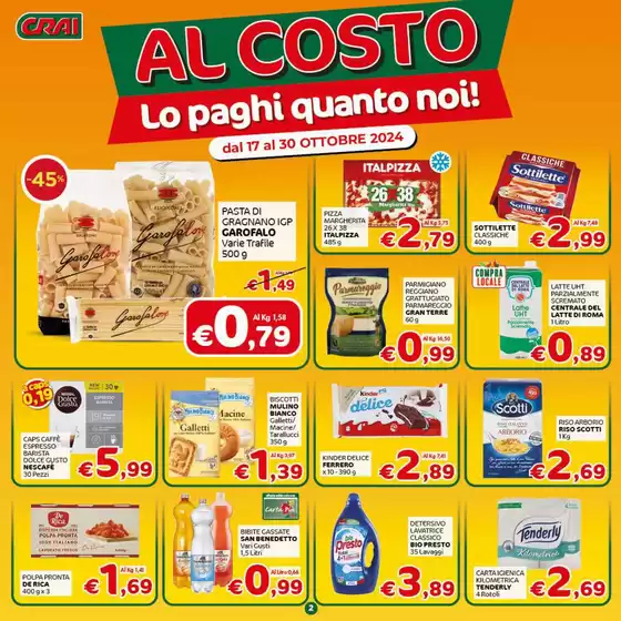 Volantino Crai a Marino | Al costo | 17/10/2024 - 29/10/2024