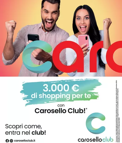 Offerte di Sport e Moda a Capriate San Gervasio | Concorso Carosello in Centro Commerciale Carosello | 21/10/2024 - 3/11/2024