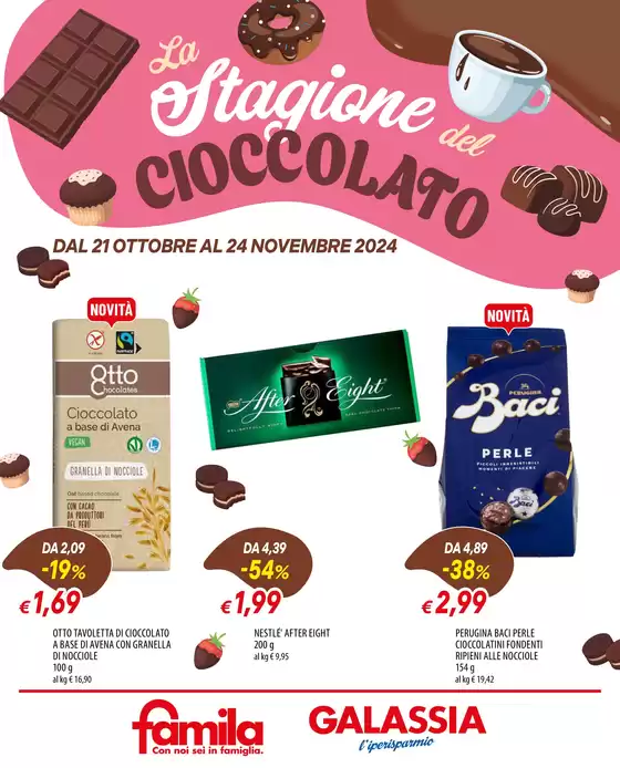 Volantino Galassia a San Giovanni Lupatoto | La stagione del cioccolato | 21/10/2024 - 24/11/2024