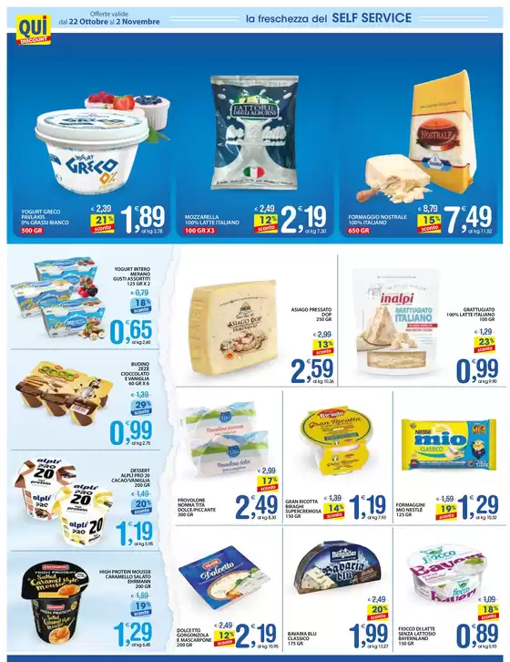 Volantino Qui Discount a Brienza | Scorta di sconti | 22/10/2024 - 2/11/2024