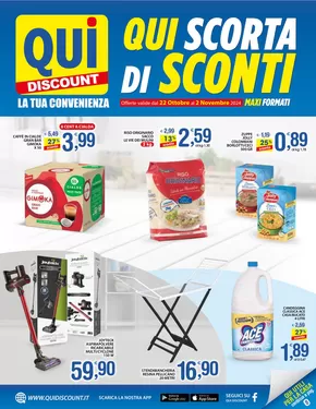 Offerte di Discount a Montalbano Jonico | Scorta di sconti in Qui Discount | 22/10/2024 - 2/11/2024