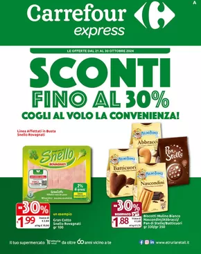 Volantino Carrefour Express a L'Aquila | Sconti fino al 30% | 21/10/2024 - 30/10/2024