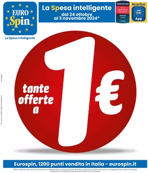 Offerte di Discount a Sassari | Tante offerte a 1€ in Eurospin | 24/10/2024 - 3/11/2024