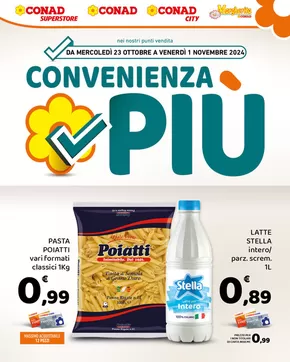 Offerte di Iper e super a Maletto | Convenienza più in Conad City | 23/10/2024 - 1/11/2024