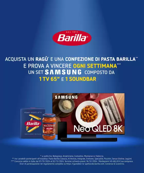 Volantino Barilla a Casalpusterlengo | Ragù Concorso Instant Win | 31/10/2024 - 1/12/2024