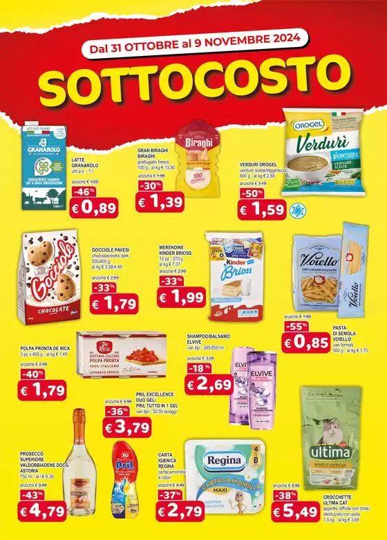 Volantino Crai a Montebelluna | Sottocosto | 31/10/2024 - 9/11/2024