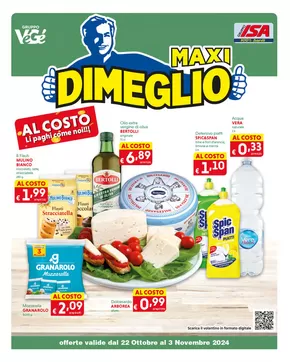 Offerte di Iper e super a Tresnuraghes | Al costo li paghi come noi!!! in Dimeglio | 21/10/2024 - 3/11/2024