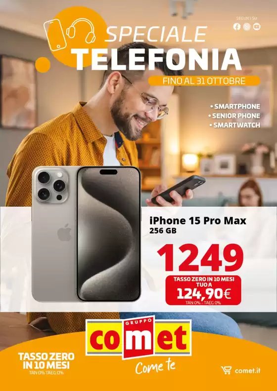 Volantino Comet a Ferrara | Speciale Telefonia | 21/10/2024 - 31/10/2024