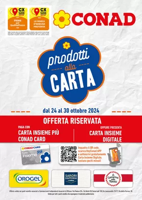 Volantino Conad a Milano | Prodotti alla carta | 24/10/2024 - 30/10/2024