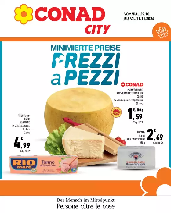 Volantino Conad City a Santa Cristina | Prezzi a pezzi | 29/10/2024 - 11/11/2024