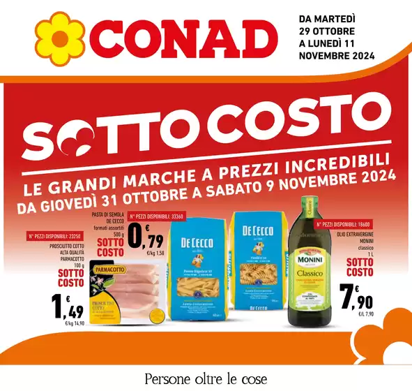 Volantino Conad a Belluno | Sottocosto  | 29/10/2024 - 11/11/2024