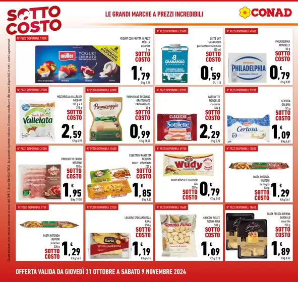 Volantino Conad a Belluno | Sottocosto  | 29/10/2024 - 11/11/2024