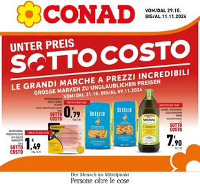 Volantino Conad a Bolzano | Sottocosto  | 29/10/2024 - 11/11/2024