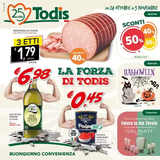 Volantino Todis a Salerno | Sconti 30%40%50% | 24/10/2024 - 3/11/2024