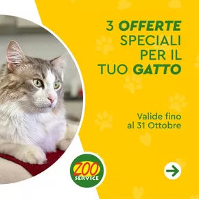 Offerte di Animali a Trapani | 3 offerte speciali per il gatto  in Zoo Service | 22/10/2024 - 31/10/2024