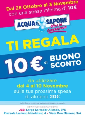 Offerte di Cura casa e corpo a Ostra | Ti Regala in Acqua & Sapone | 23/10/2024 - 3/11/2024