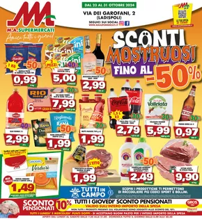 Volantino MA Supermercati | Sconti mostruose | 23/10/2024 - 31/10/2024