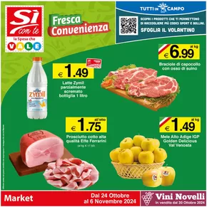 Volantino Si con te market a Colmurano | Fresca convenienza | 24/10/2024 - 6/11/2024