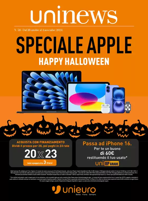 Volantino Unieuro a Rozzano | Speciale Apple da Unieuro! | 28/10/2024 - 4/11/2024