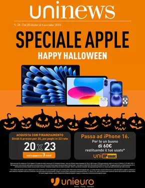 Volantino Unieuro a Asti | Speciale Apple da Unieuro! | 28/10/2024 - 4/11/2024