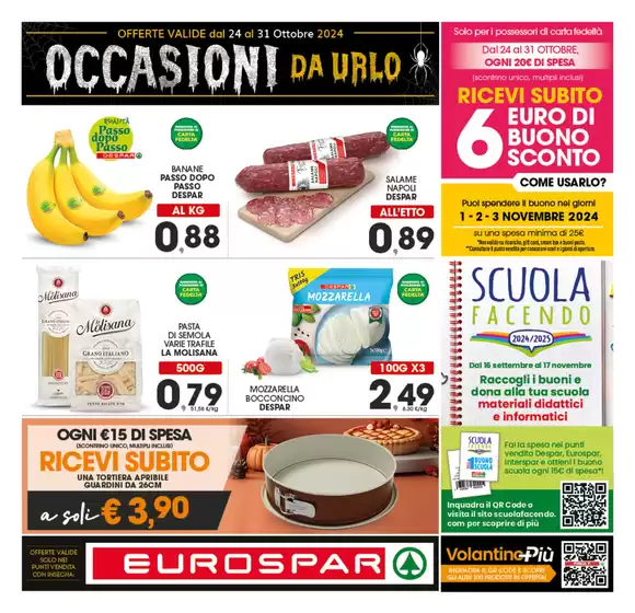 Volantino Eurospar a Massafra | Occasioni da urlo | 24/10/2024 - 31/10/2024