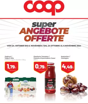 Volantino Coop a Denno | Angebotte offerte | 24/10/2024 - 6/11/2024