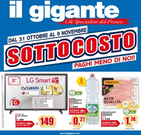 Volantino Il Gigante a Trescore Cremasco | Sottocosto | 31/10/2024 - 9/11/2024