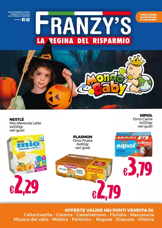 Volantino Franzy's  a Catania | La regina del risparmio | 25/10/2024 - 7/11/2024