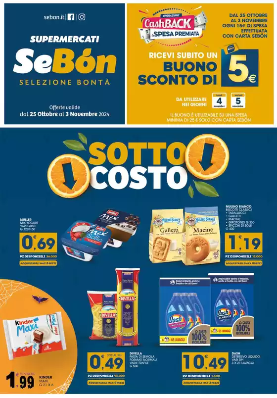 Volantino SeBón a Mondragone | Sottocosto | 25/10/2024 - 3/11/2024