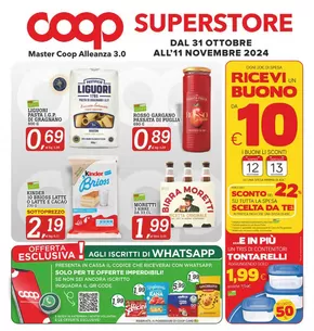 Offerte di Iper e super a Sammichele di Bari | Dal 31 ottobre al 11 novembre 2024 in Superstore Coop | 31/10/2024 - 11/11/2024