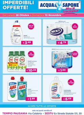 Volantino Acqua & Sapone a Capoterra | Imperdibili offerte! | 28/10/2024 - 10/11/2024