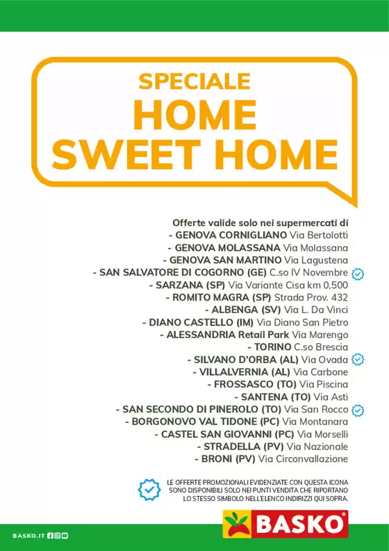 Volantino Basko a La Spezia | Speciale home sweet home | 28/10/2024 - 27/11/2024