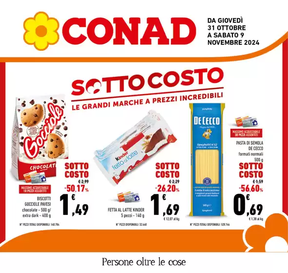 Volantino Conad a Roma | Sottocosto | 31/10/2024 - 9/11/2024