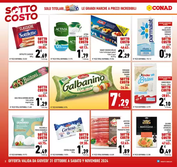 Volantino Conad a Roma | Sottocosto | 31/10/2024 - 9/11/2024