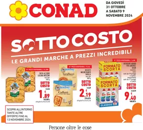 Offerte di Iper e super a Castel d'Aiano | Sottocosto in Conad | 31/10/2024 - 13/11/2024