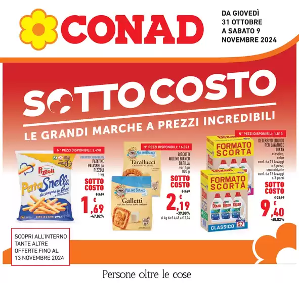 Volantino Conad a San Sperate | Sottocosto | 31/10/2024 - 13/11/2024