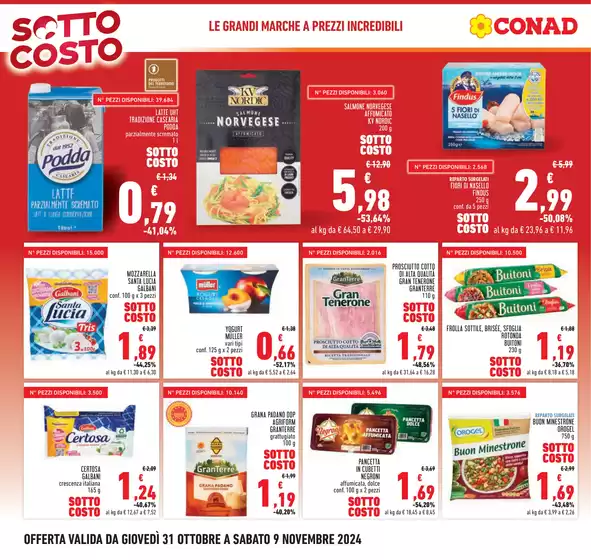 Volantino Conad a San Sperate | Sottocosto | 31/10/2024 - 13/11/2024