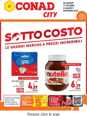 Volantino Conad City a Torino | Sottocosto | 31/10/2024 - 13/11/2024