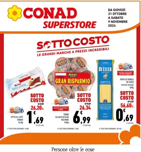 Volantino Conad Superstore a Roma | Sottocosto | 31/10/2024 - 9/11/2024