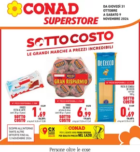 Volantino Conad Superstore a Castelnuovo di Farfa | Sottocosto | 31/10/2024 - 12/11/2024