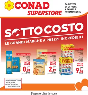 Volantino Conad Superstore a Montecatini Val di Cecina | Sottocosto | 31/10/2024 - 13/11/2024