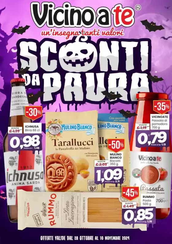 Volantino Vicino a Te a Sassari | Sconti da paura | 28/10/2024 - 10/11/2024