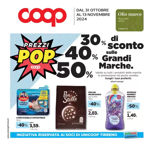 Volantino Coop a Campiglia Marittima | Prezzi pop | 31/10/2024 - 13/11/2024