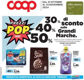 Volantino Coop a Montecatini Val di Cecina | Prezzi pop | 31/10/2024 - 13/11/2024