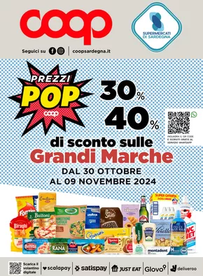 Volantino Coop a Sassari | Prezzi Pop | 30/10/2024 - 9/11/2024