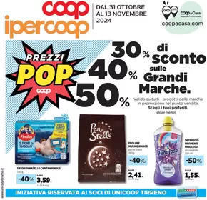 Volantino Coop a Roma | 30%40%50% di sconto sulle grandi marche. | 31/10/2024 - 13/11/2024