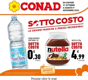 Offerte di Iper e super a Cerda | Sottocosto in Conad | 31/10/2024 - 9/11/2024